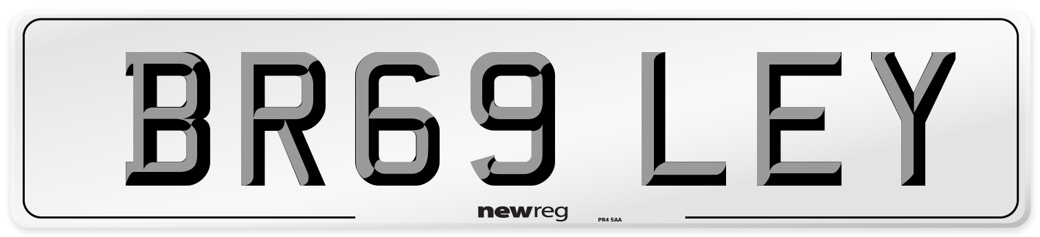 BR69 LEY Number Plate from New Reg